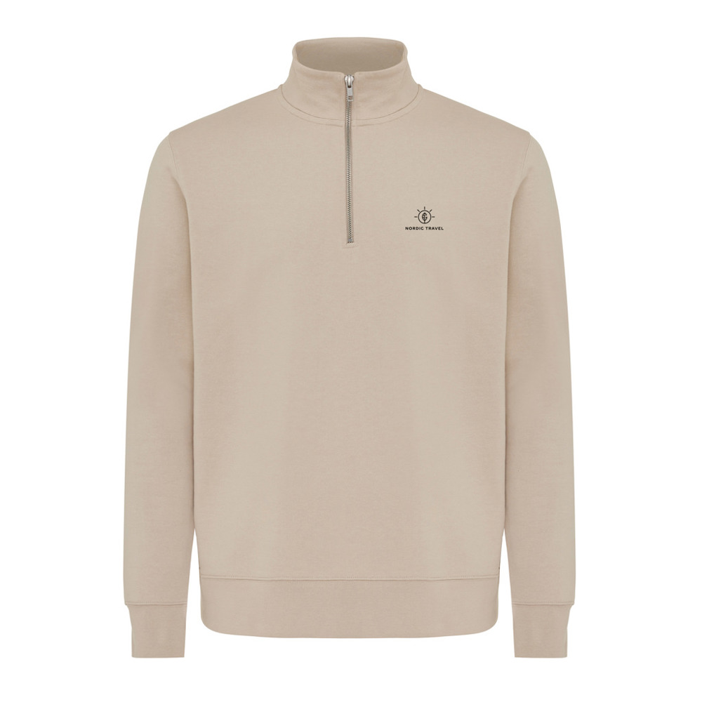 IQONIQ Elgon Quarter-Zip-Sweater aus rec. Baumwolle