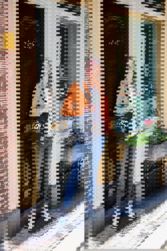 Baumwolltasche mit langen Henkeln, 140 gr/m²