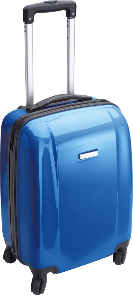 PC and ABS trolley Verona - cobalt blue