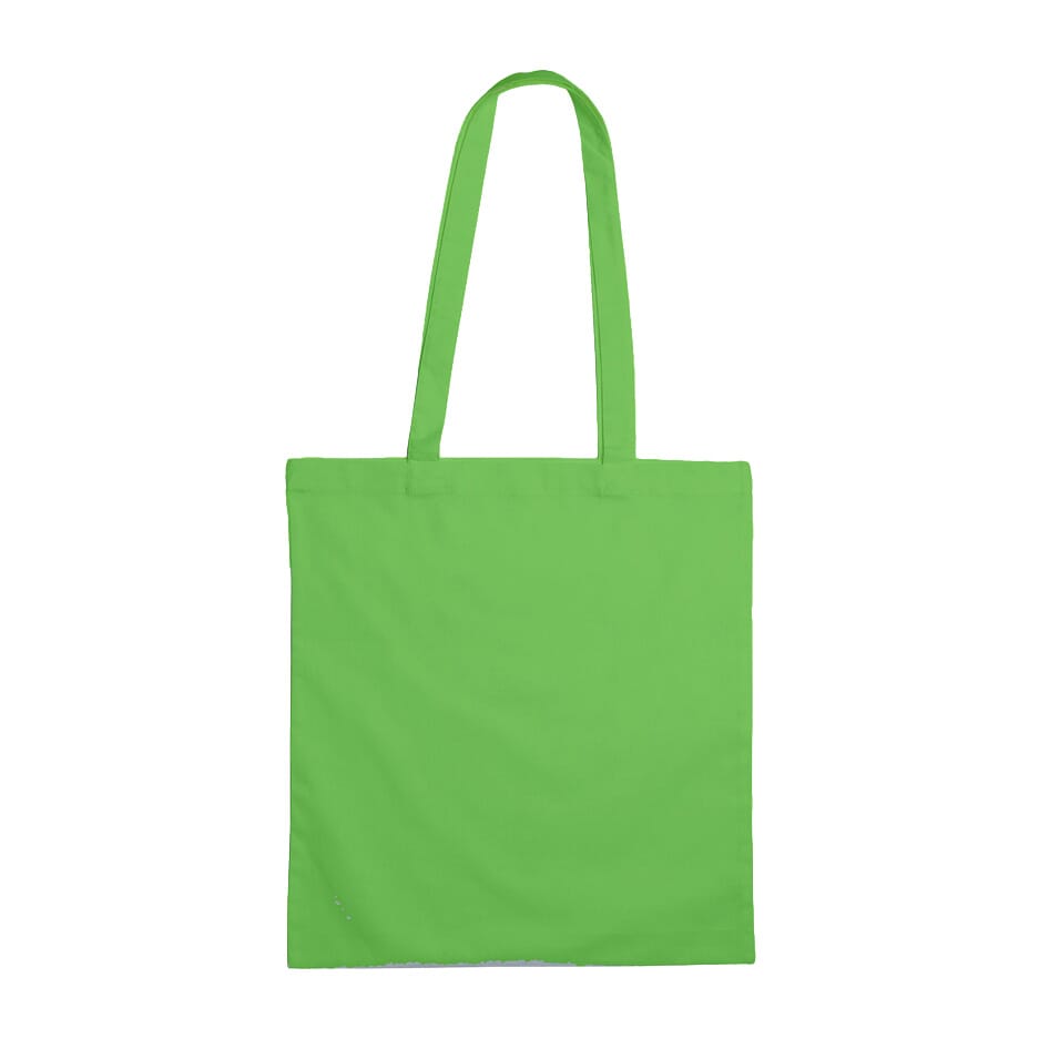 Baumwolltasche mit langen Henkeln, 140 gr/m² - Grün (PMS367C) / Grun