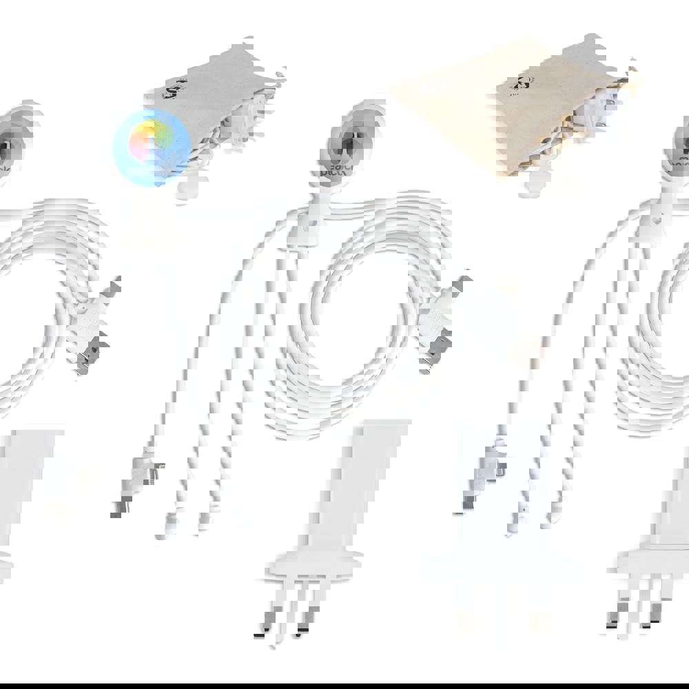 2090 - Xoopar Mr Bio Long Charging Cable + UK Plug Adapter