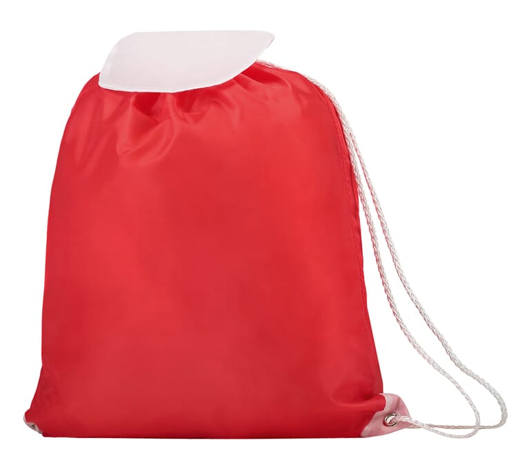 Promo bag with flap - Red (PMS 199c) / White