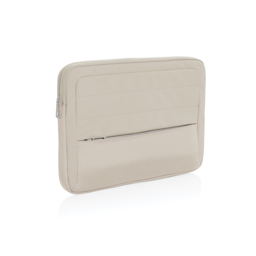 Armond AWARE™ RPET 15.6 inch laptop sleeve - beige (± PMS Warm Grey 1)