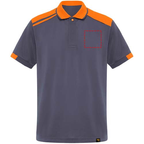 Samurai 160 g/m2 unisex antibacteriële polo met korte mouwen 