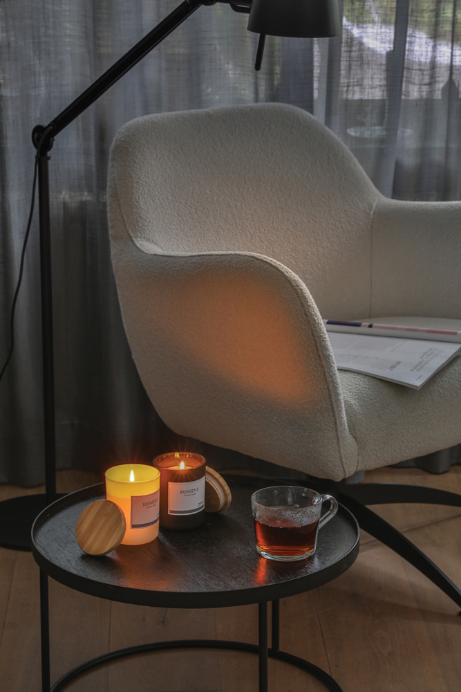 Ukiyo luxe geurkaars met bamboe deksel