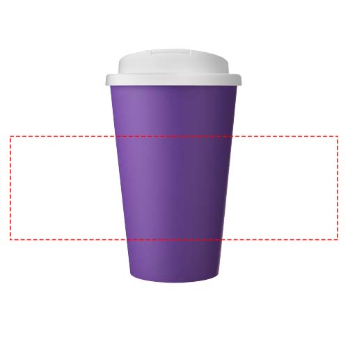 Americano® Eco 350 ml recycled tumbler with spill-proof lid