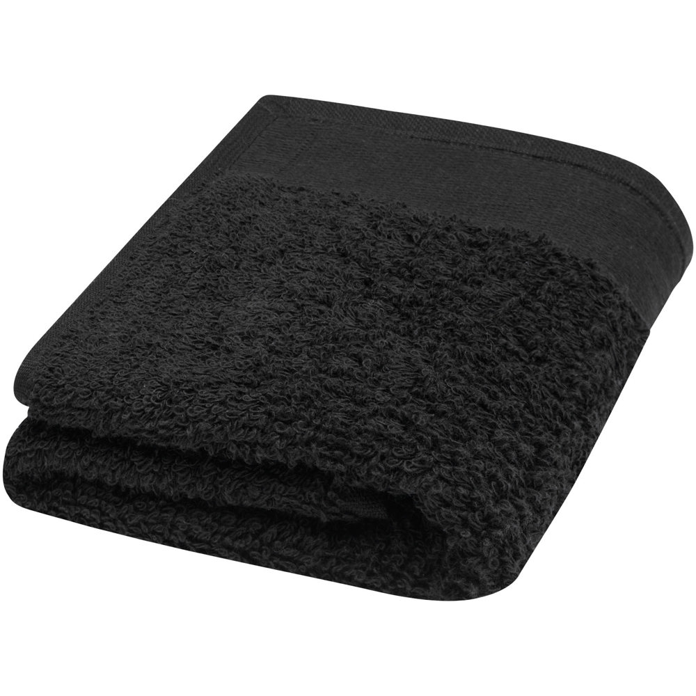 Chloe 550 g/m² cotton towel 30x50 cm - Black