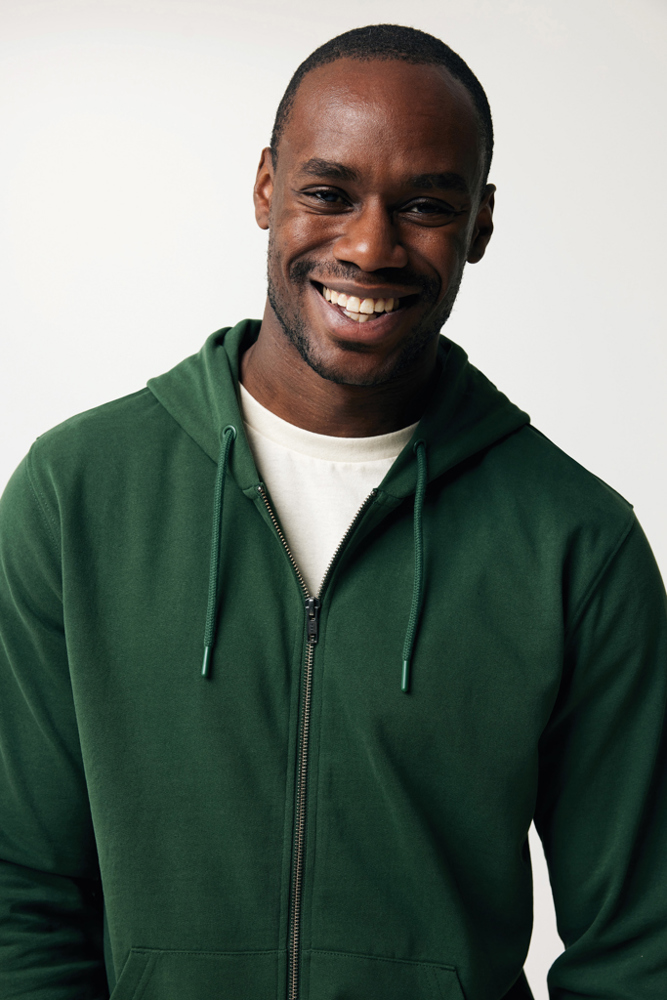 IQONIQ Abisko recycled cotton zip through hoodie