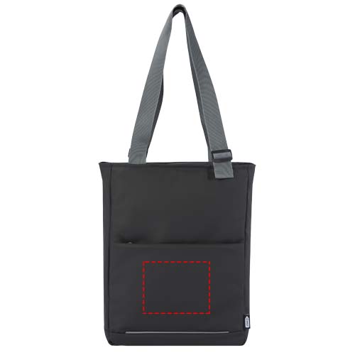 Aqua 14" GRS recycled water resistant laptop tote bag 14L