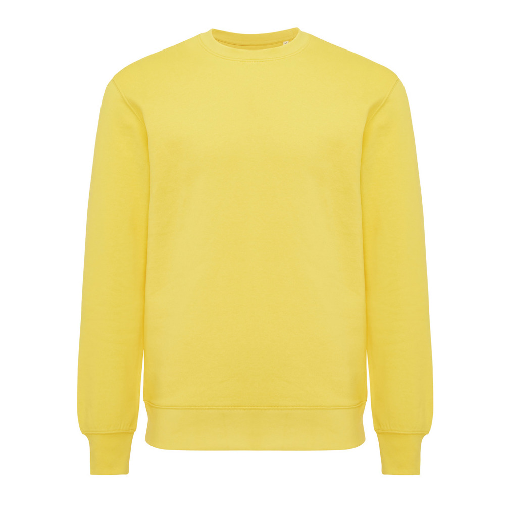 IQONIQ Etosha lightweight recycled cotton crew neck - yellow (± PMS 13-0759 TCX)