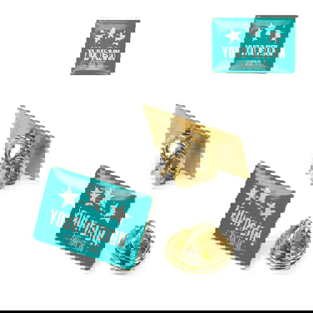 Metal pin, rectangle 19x13mm