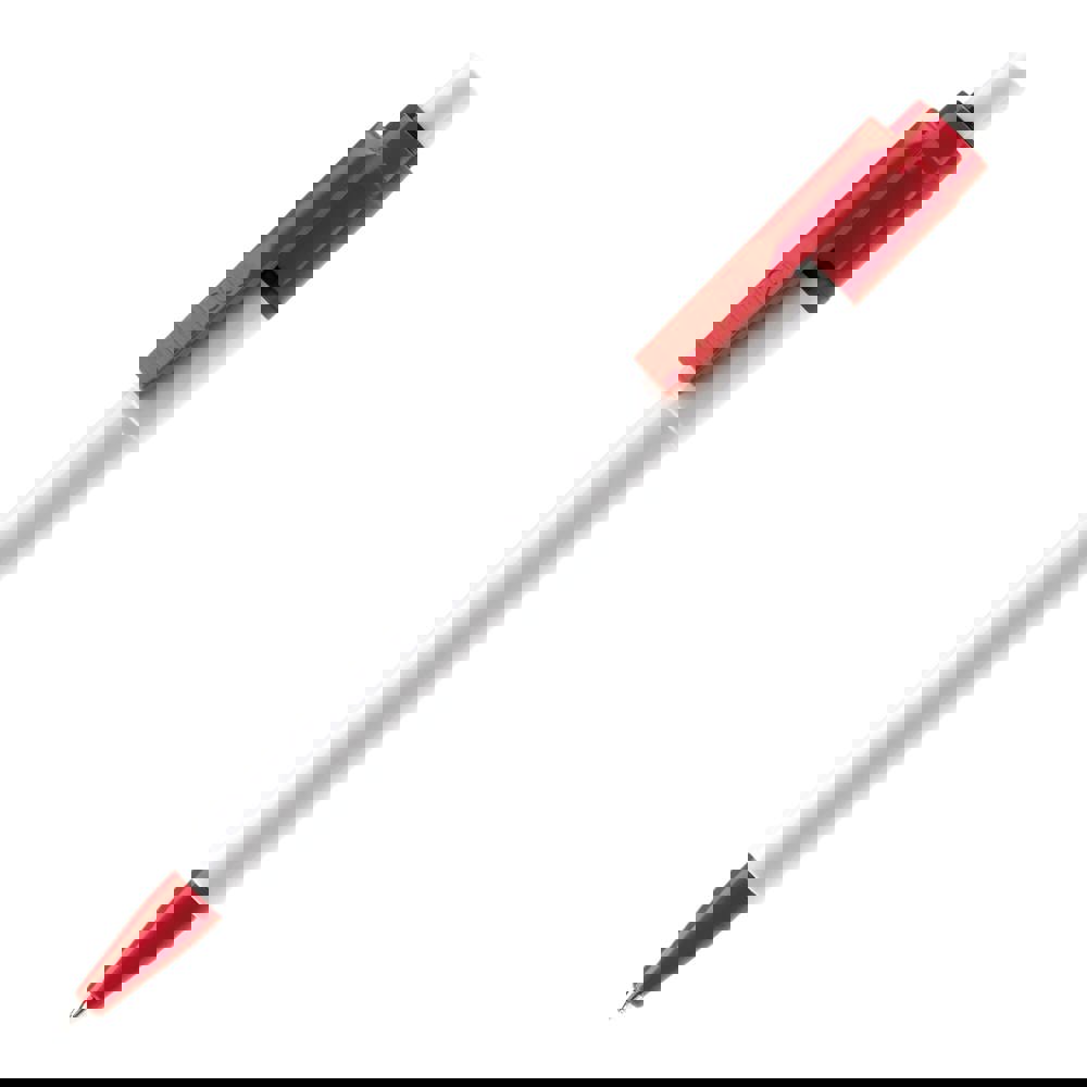 Ball pen Baron Colour hardcolour - White / Red