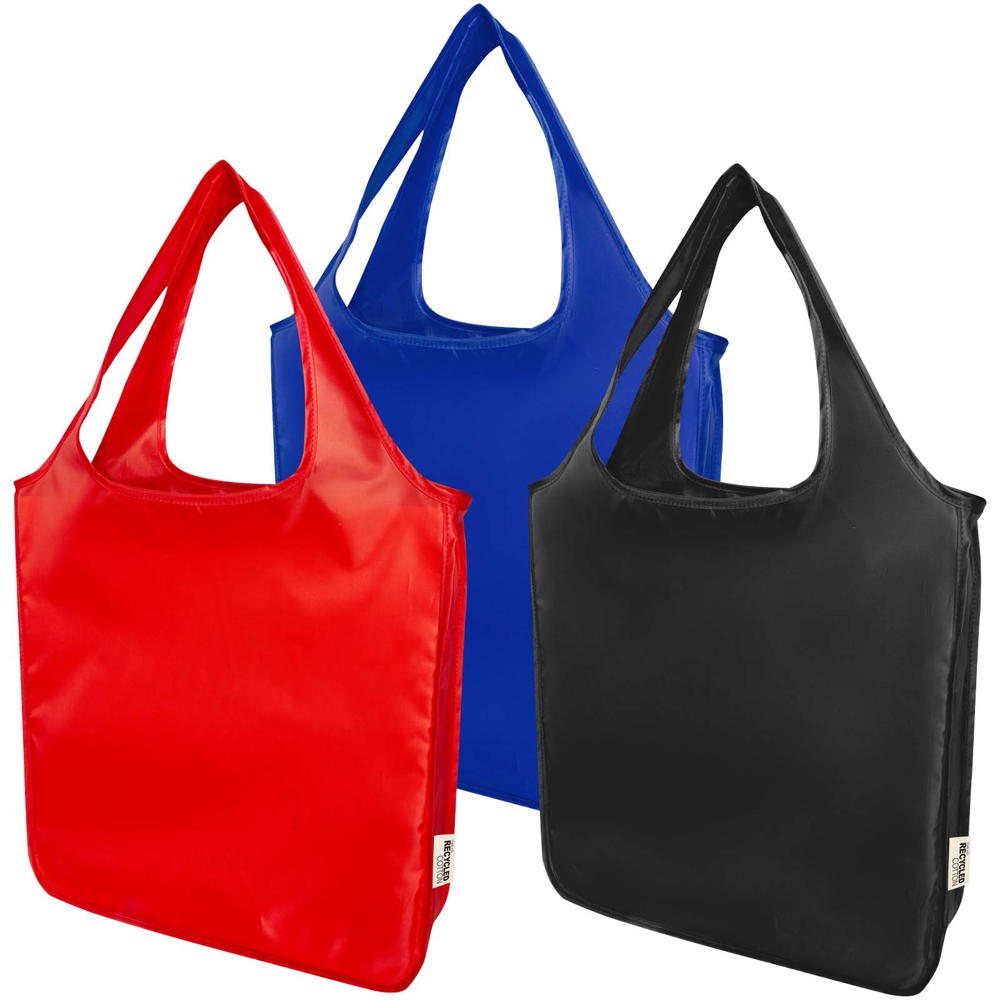 Ash RPET large foldable tote bag 14L
