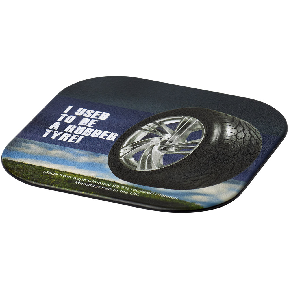 Brite-Mat® square coaster with tyre material