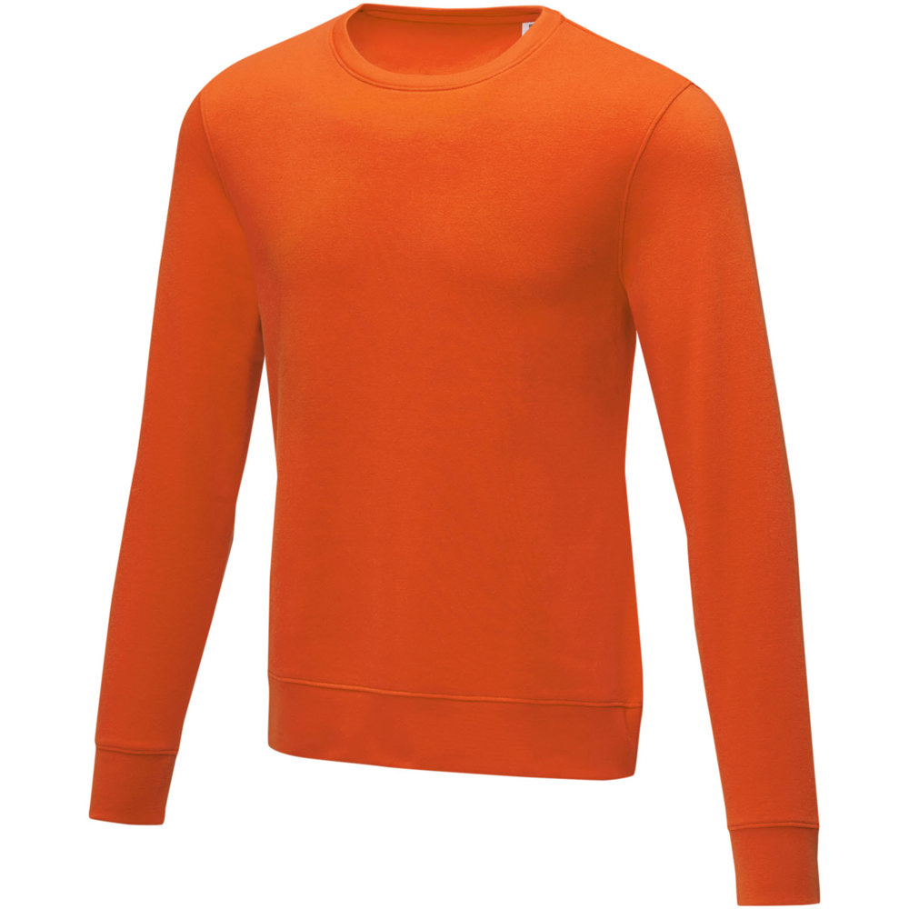 Charon heren sweater met crewneck - Oranje