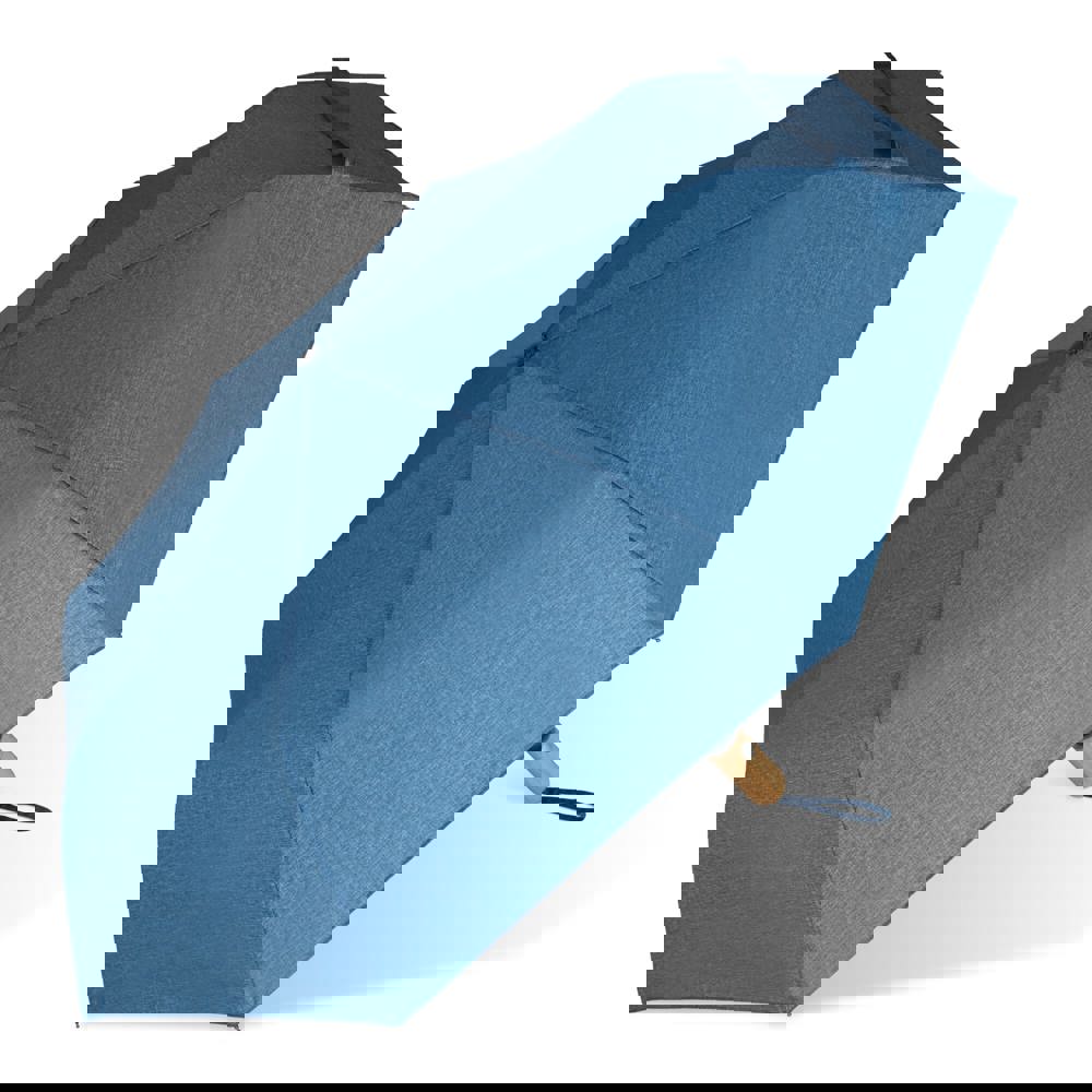 Foldable umbrella 21” R-PET auto open - Dark blue