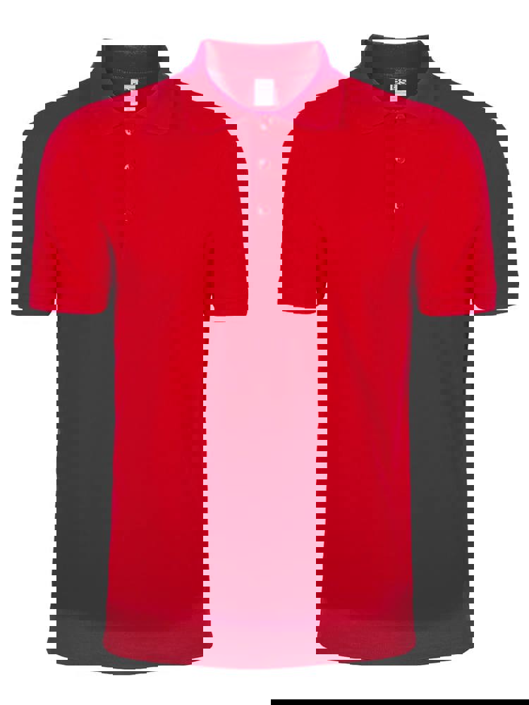 BS Evolution polo shirt, 180 gr/m² - Red (PMS 186c)
