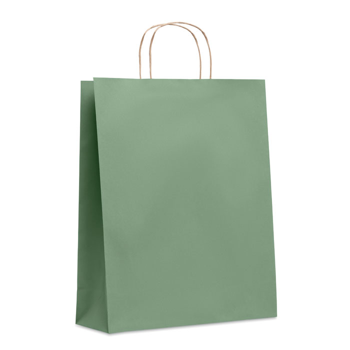 PAPER TONE L - Large Gift paper bag 90 gr/m² - green