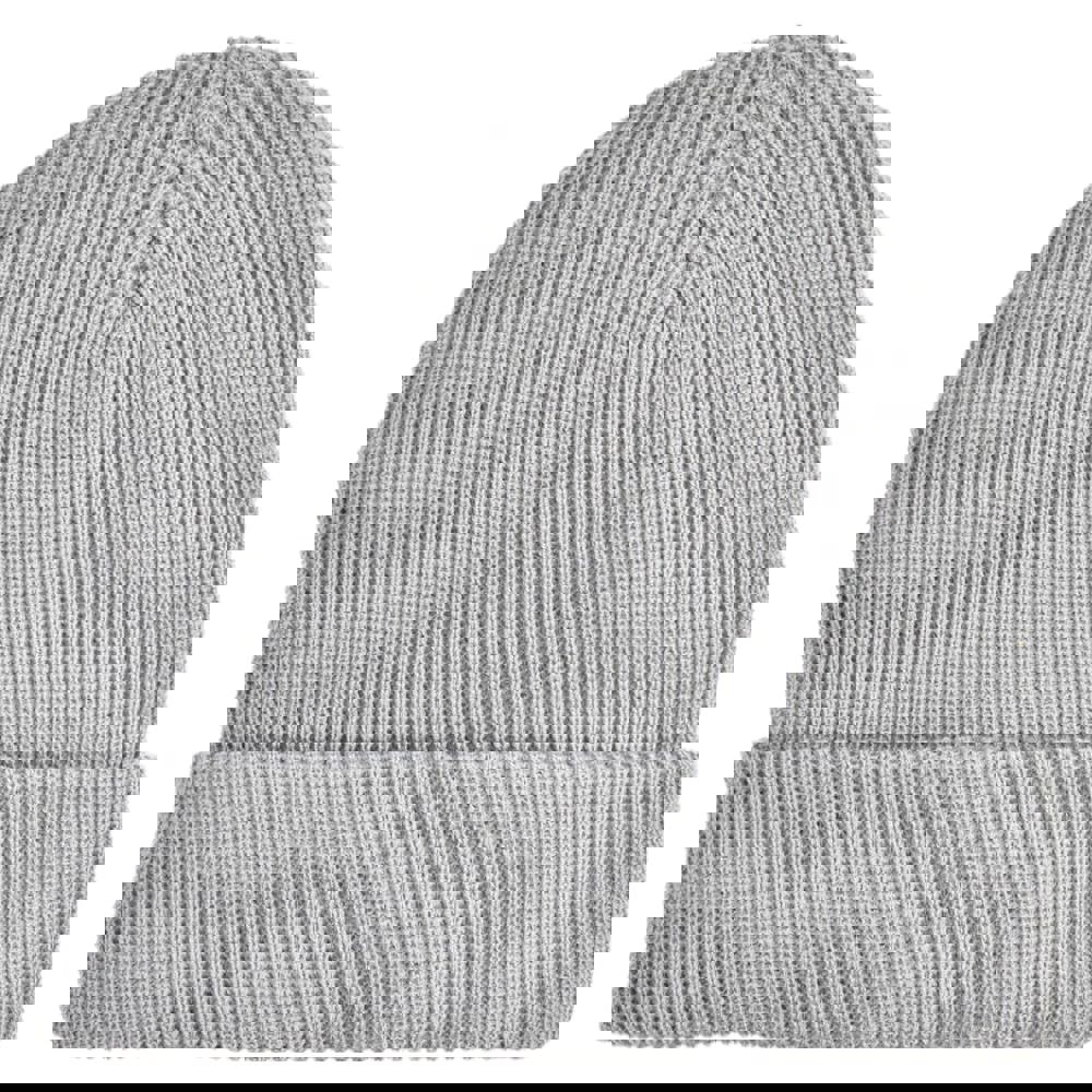 Waffle knitted hat - Grey (PMS Cool Grey 7c ) / Grey