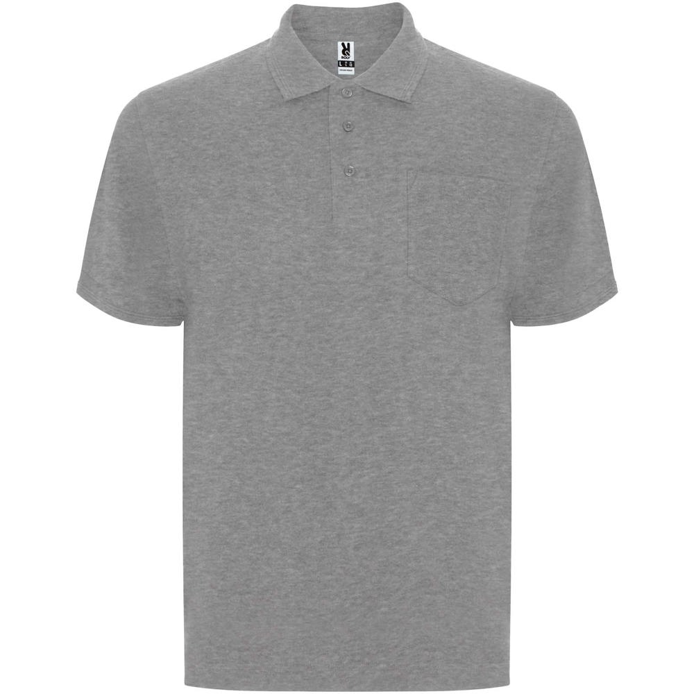Centauro Premium short sleeve unisex polo - Heather grey