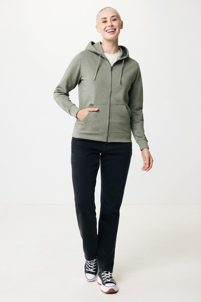 IQONIQ Abisko recycled cotton zip through hoodie