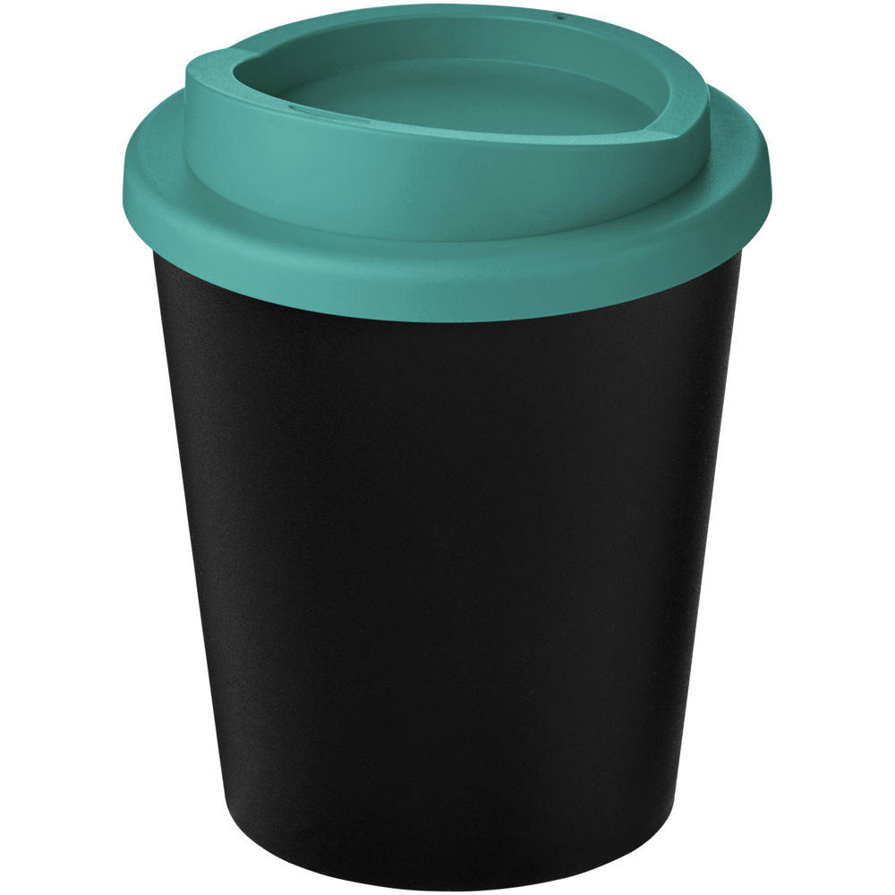 Americano® Espresso Eco 250 ml recycled tumbler - Black, Aqua blue