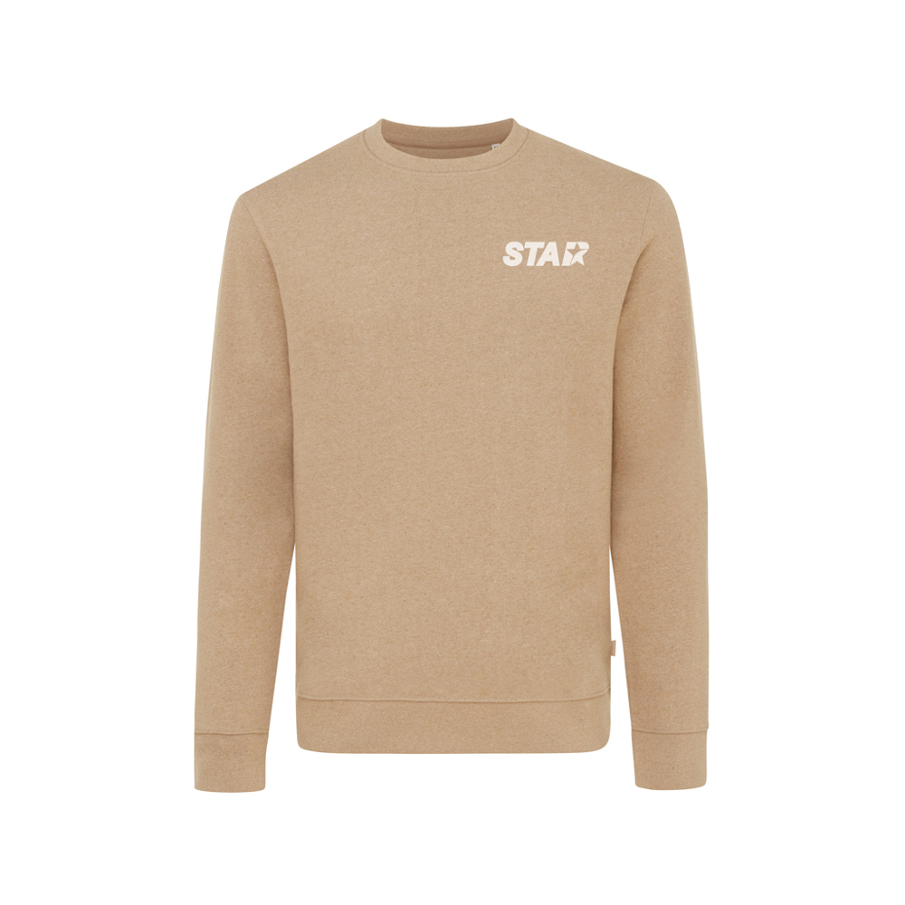IQONIQ Denali recycled cotton crew neck undyed