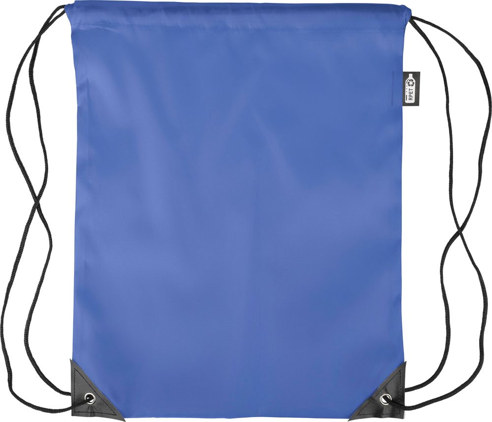 Recycled rPET polyester (210D) drawstring backpack Enrique - cobalt blue