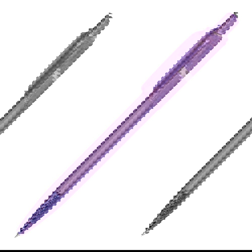 Ball pen Ducal Clear transparent (RX210 refill) - Transparent / Lilac