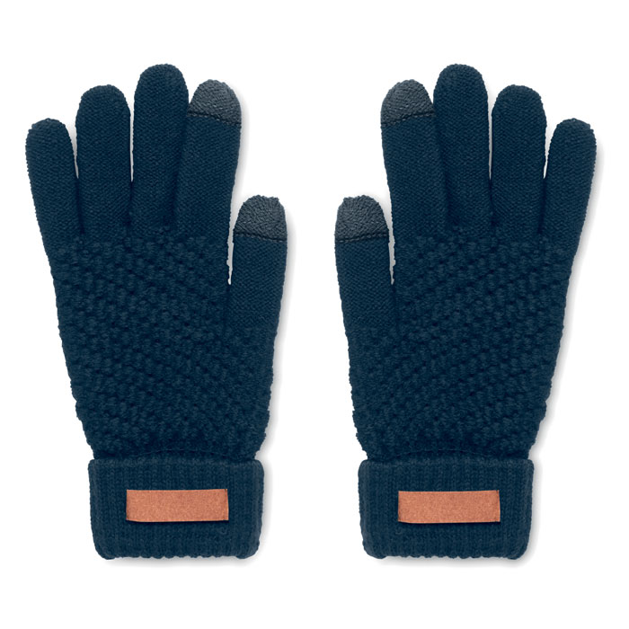 TAKAI - Rpet tactile gloves - Navy Blue