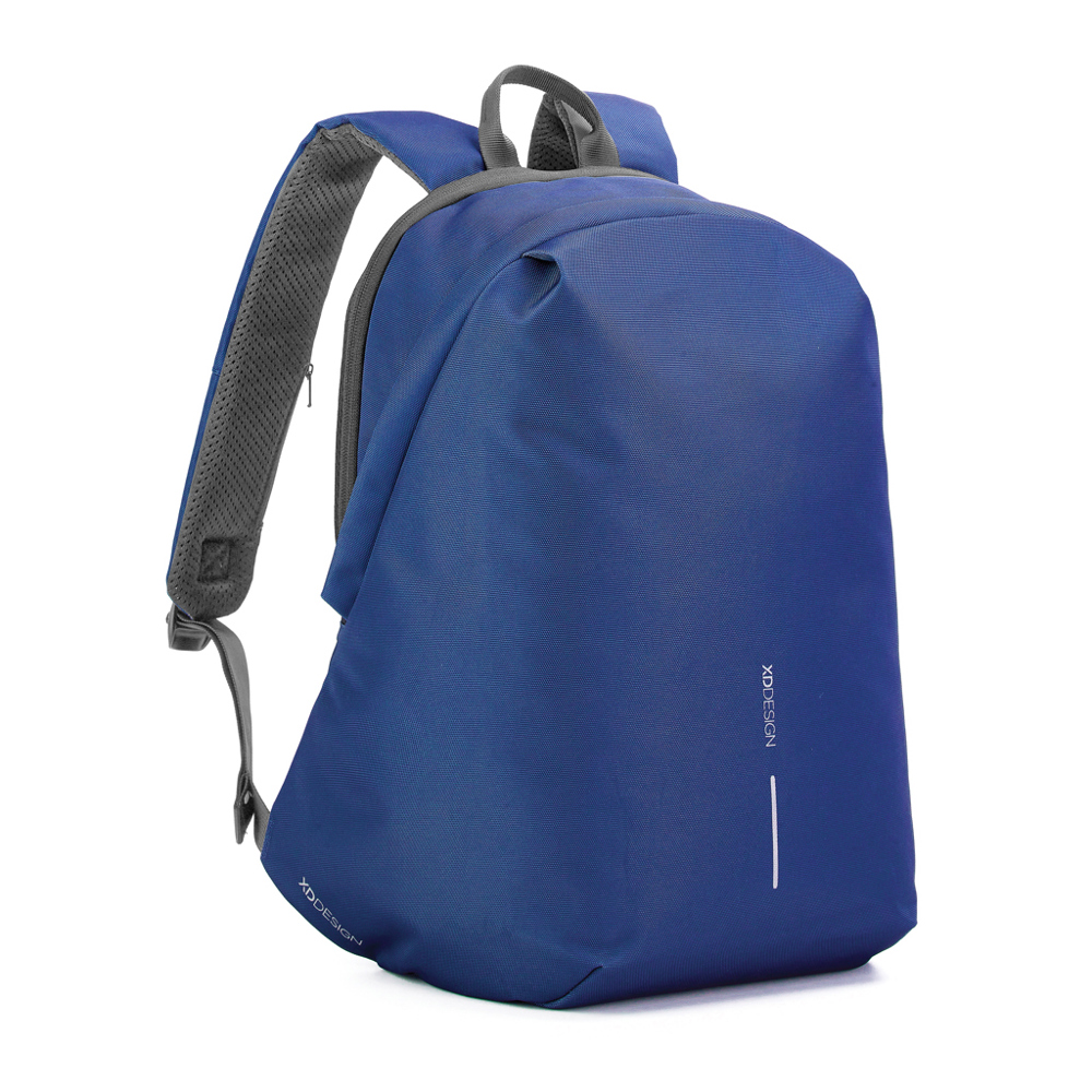 Bobby Soft, anti-theft backpack - royal blue, grey (± PMS 7684 C/ ± PMS Cool Grey 9)