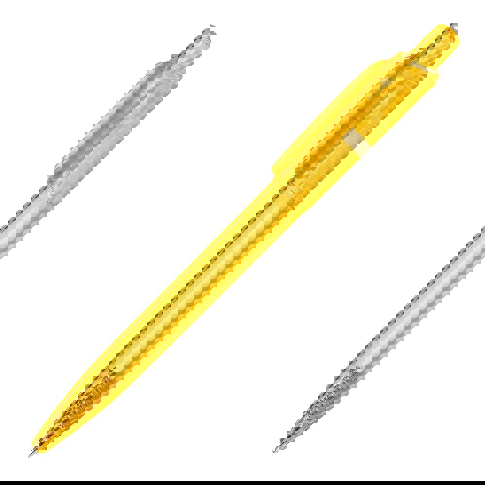 Ball pen Ducal Clear transparent (RX210 refill) - Transparent / Yellow