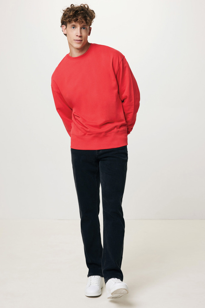 IQONIQ Kruger Relax-Rundhals-Sweater aus recycelt. Baumwolle