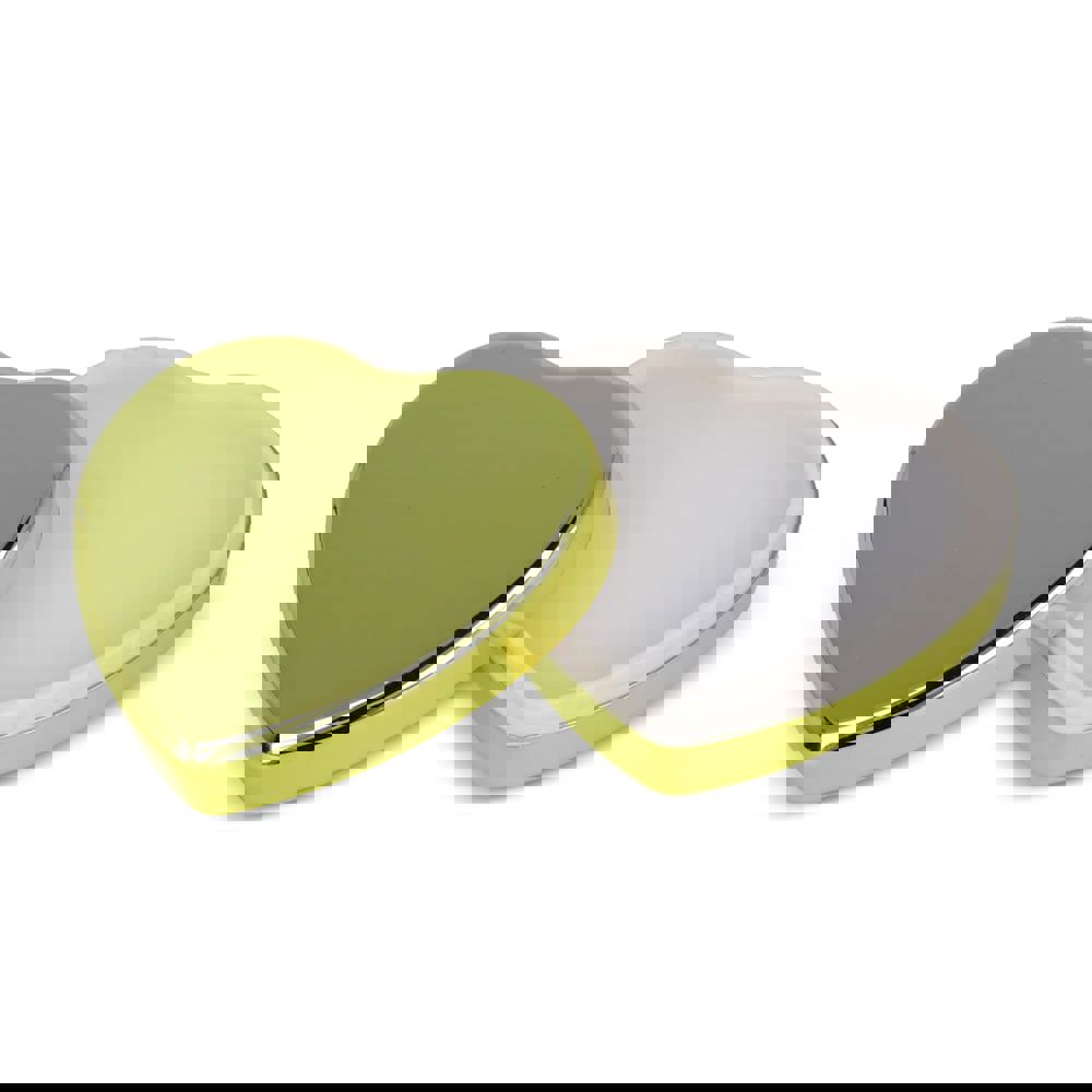 Flat metallic Heart shape lipbalm - Gold