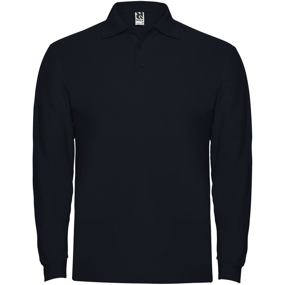 Estrella long sleeve men's polo - Navy