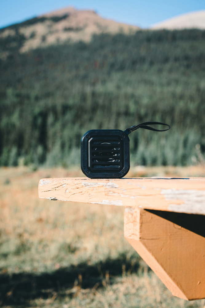 3W RCS recycled plastic wireless sunwave solar speaker