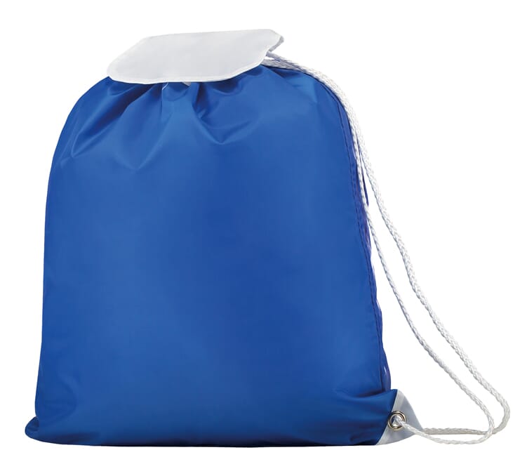 Promo bag with flap - Royal blue (285C) / White