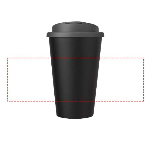 Americano® Eco 350 ml recycled tumbler with spill-proof lid