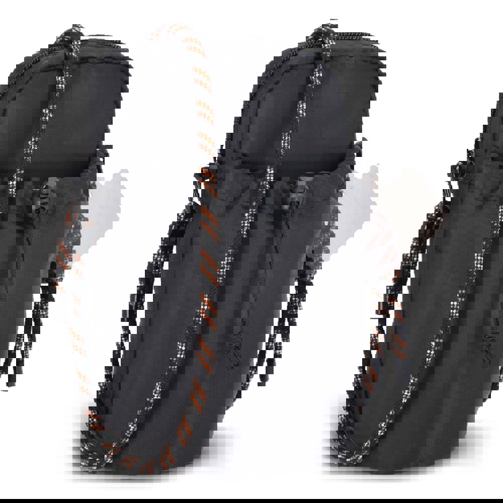 Crossbody Flaschenhalter-Tasche mit Paracord-Gurt - Schwarz