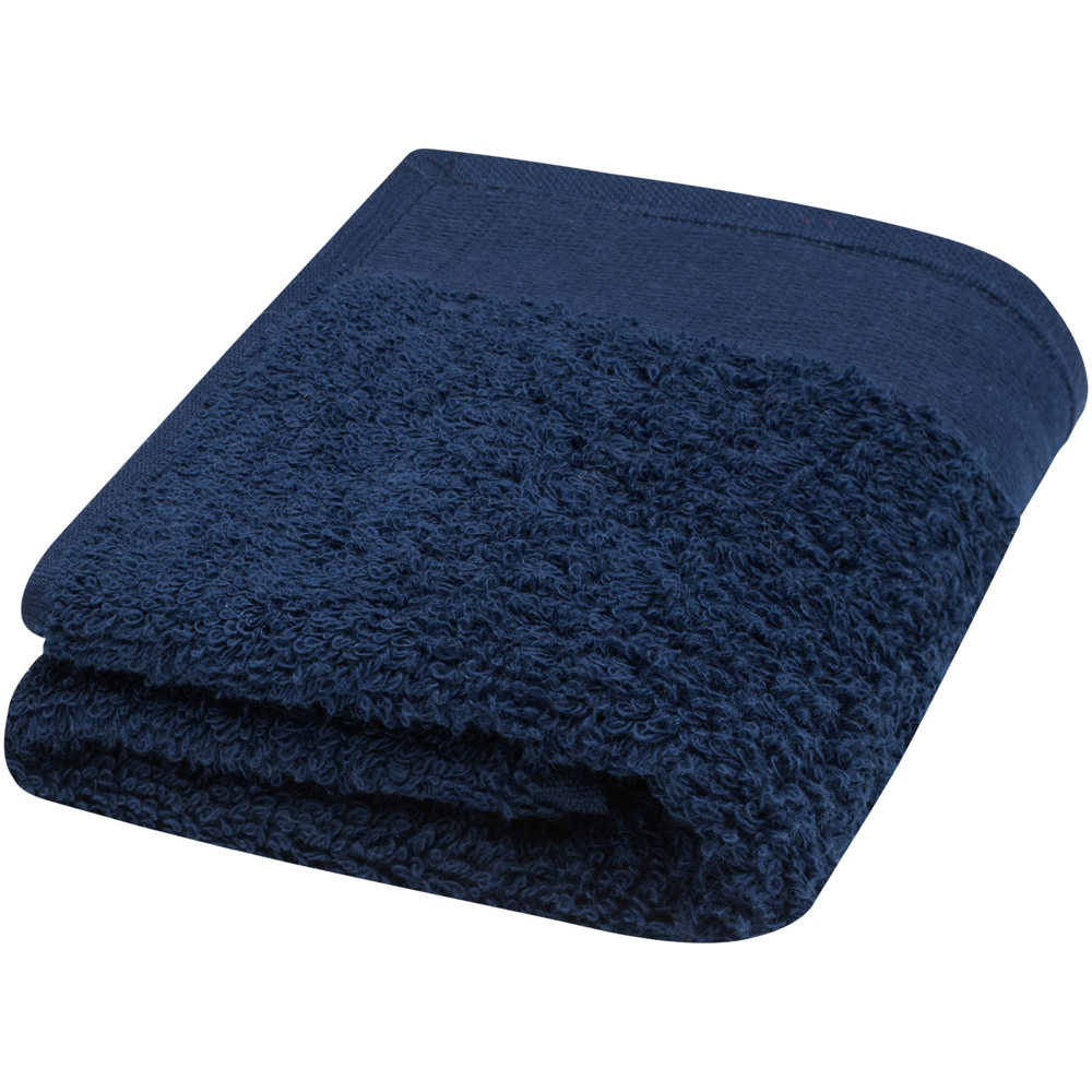Chloe 550 g/m² cotton towel 30x50 cm - Navy Blue