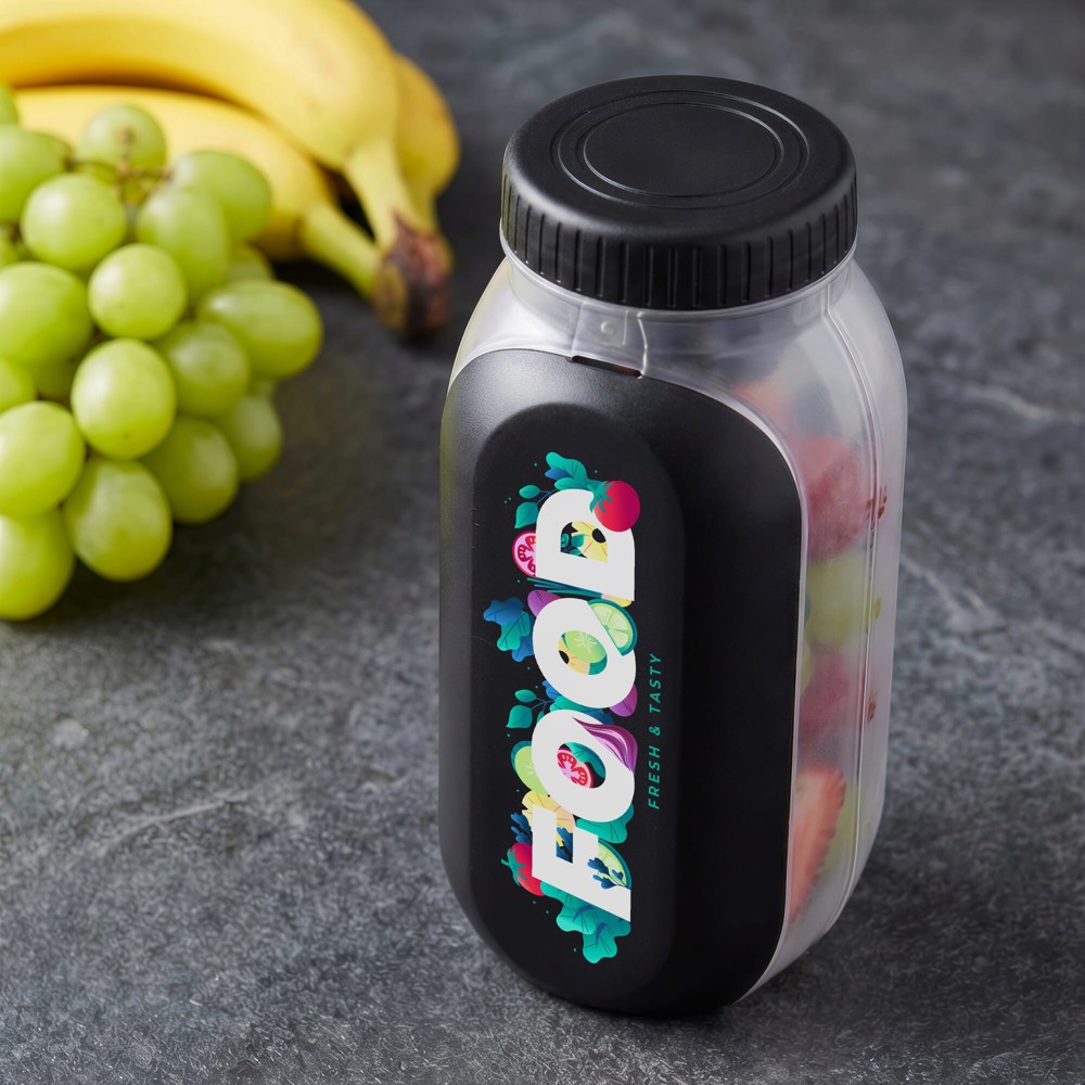 Alles-in-één Lunchkom met Sausvakje en Lepel-Vork