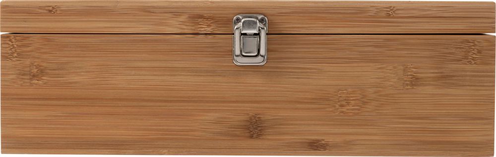 Bamboo wine gift set Gareth - brown