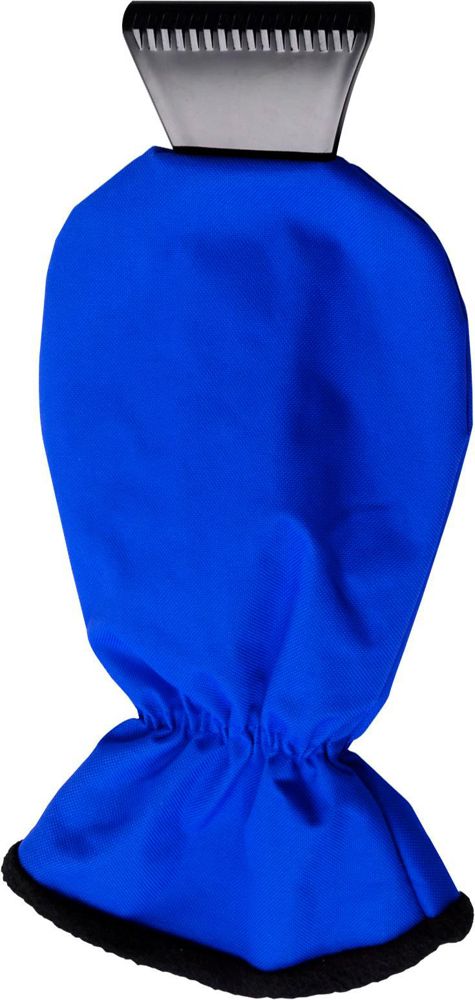 ABS ice scraper and polyester glove Ashton - cobalt blue