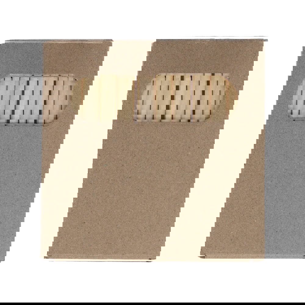 12 colouring pencils in kraft box