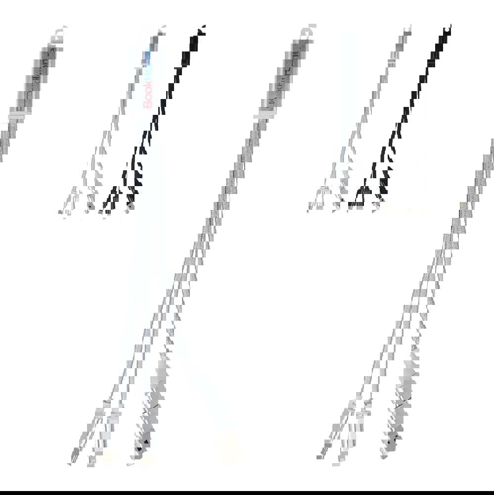 2-in-1 Charging Cable USB-A/C to USB-C &amp; Lightning Aluminium