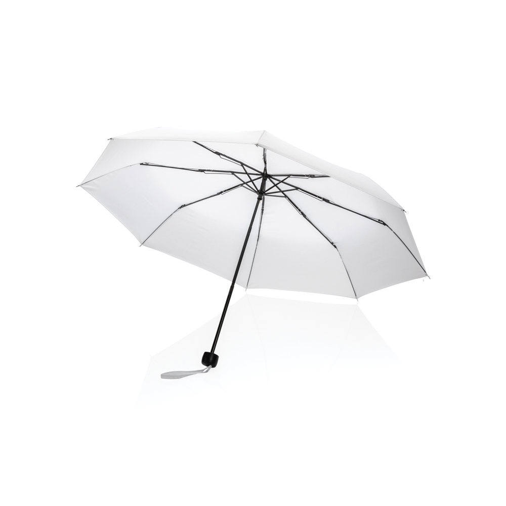 20.5" Impact AWARE™ RPET 190T mini umbrella - white (± PMS White)