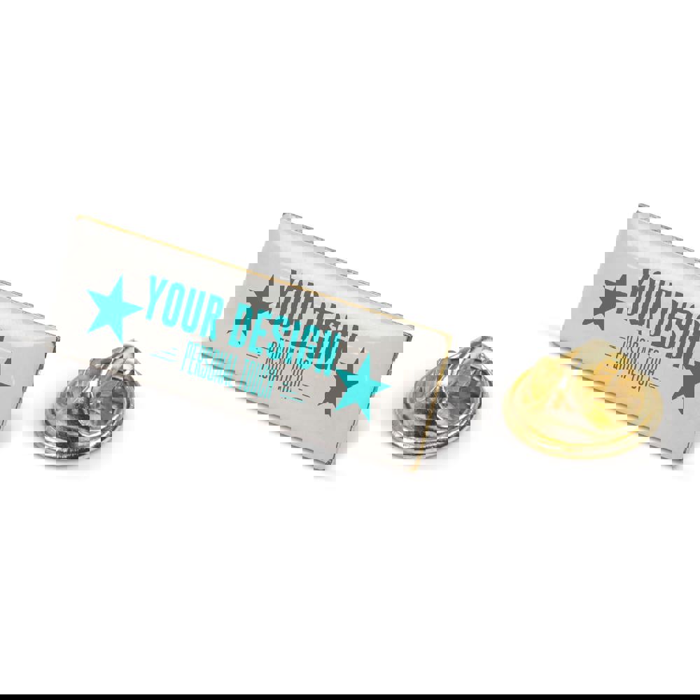 Metall Pin rechteckig 30x10mm