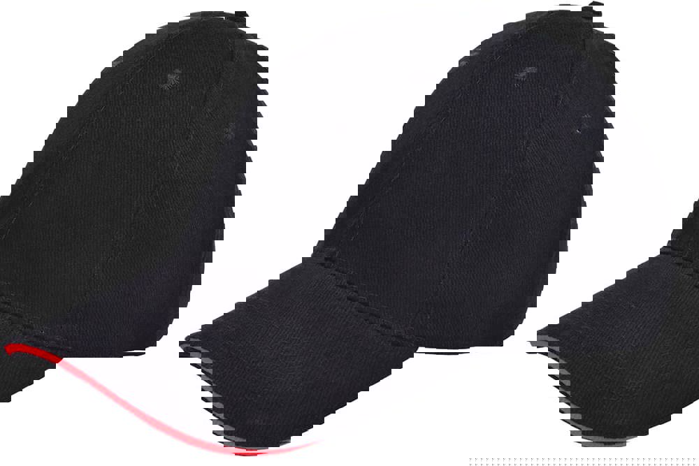 Brushed twill cap - Black (Black) / Red