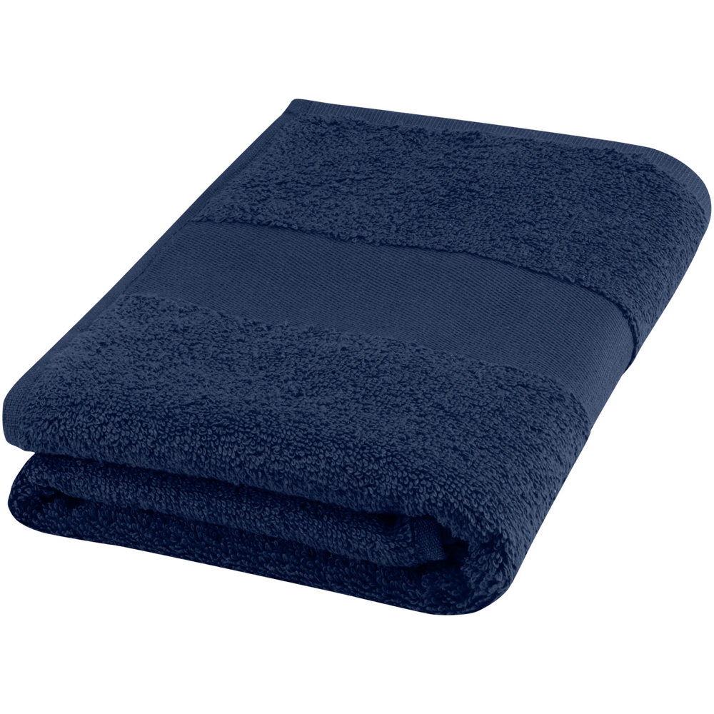 Charlotte 450 g/m² cotton towel 50x100 cm - Navy Blue