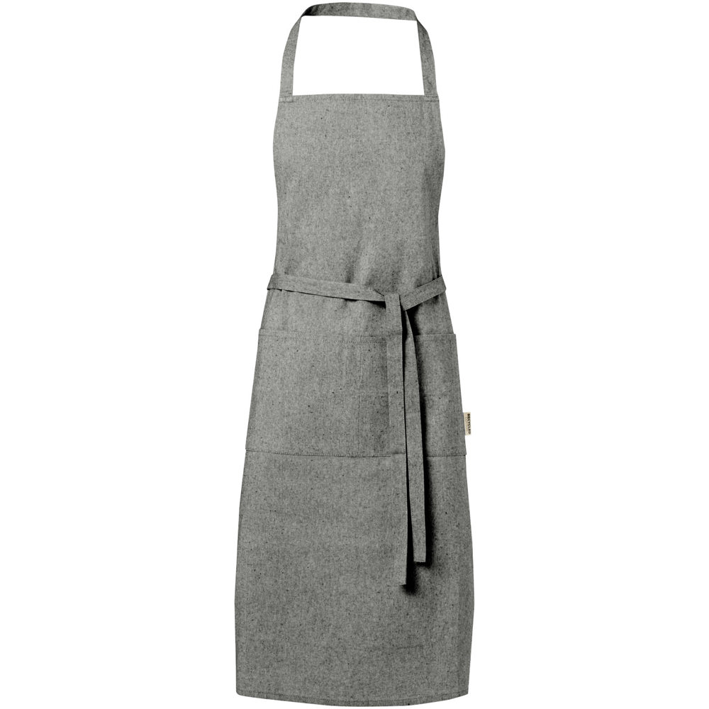 Pheebs 200 g/m² recycled cotton apron - Heather Black